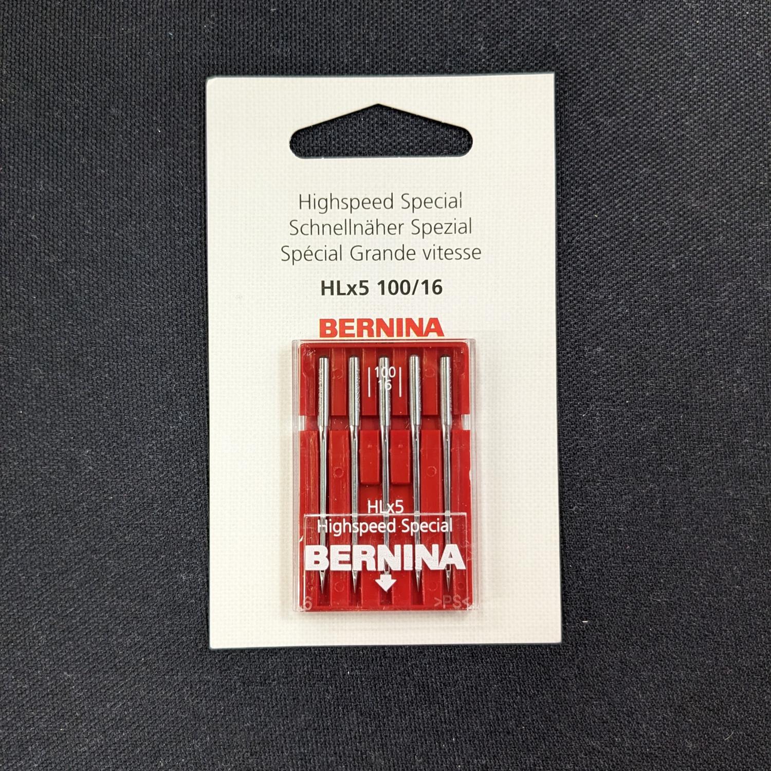 Bernina High Speed Needle Special 100/16 (5 Pack) - Nebraska Quilt Company - A2502007