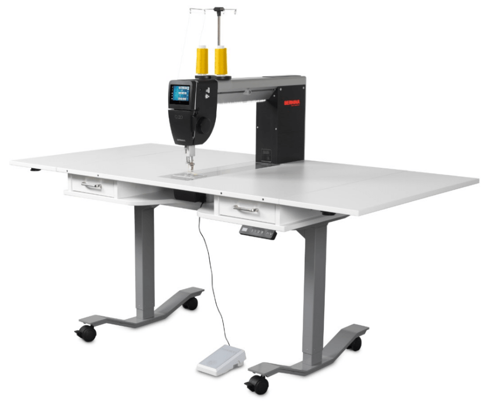 Bernina Q 20 Sit Down Longarm With Horn Lift Table - Nebraska Quilt Company - MQ20HFT