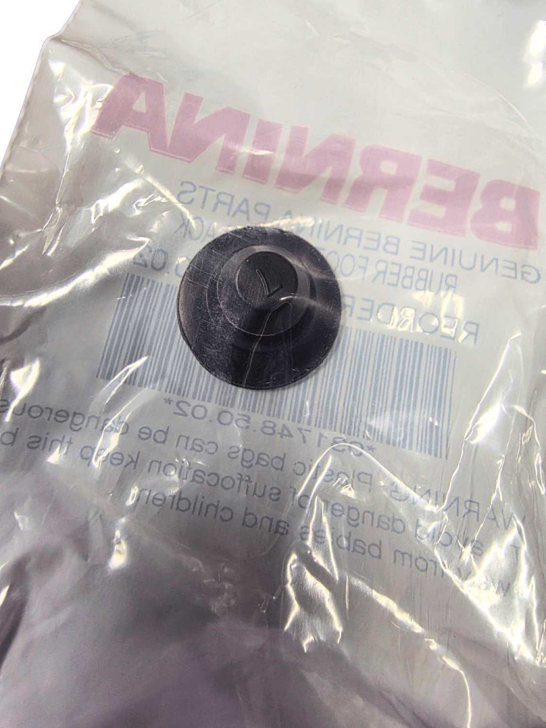 Bernina Rubber Foot Black - Nebraska Quilt Company - A031748.50.02