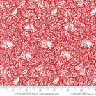 Berry And Pine Bell Song Snow Cranberry Red - 5242 14 - Moda Fabrics - Nebraska Quilt Company - F2402726