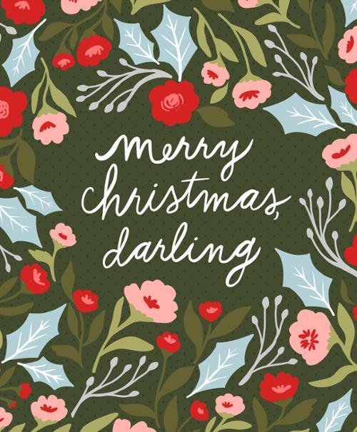 Berry And Pine Merry Christmas Darling Panel 72" x 58" - Nebraska Quilt Company - PAN2402745