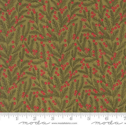 Berry And Pine Pine Needles Sage Green - 5243 12 - Moda Fabrics - Nebraska Quilt Company - F2402729