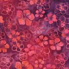 Berry Crush Dogwood Floral Tossed Pink Purple Orange Multi - 712540816 - Island Batik - Nebraska Quilt Company - F2501834