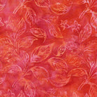 Berry Crush Leaves and Buds Orange Pink Multi - 712541872 - Island Batik - Nebraska Quilt Company - F2501826