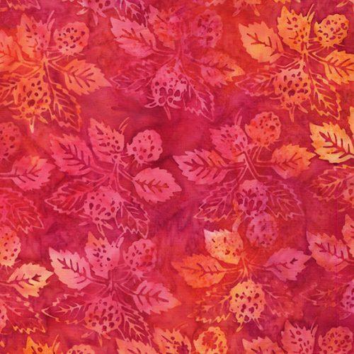 Berry Crush Raspberries Pink Orange Sunset Multi - 712539810 - Island Batik - Nebraska Quilt Company - F2501827