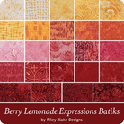 Berry Lemonade 2.5" Strips Multi 40 Pieces - Nebraska Quilt Company - Berry Lemonade 2.5" Strips Multi 40 Pieces