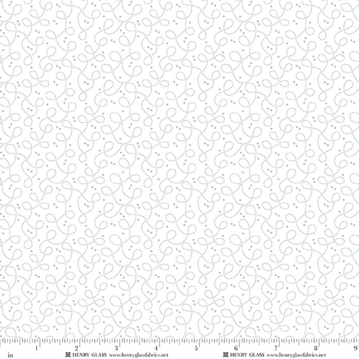 Best of Quilter's Flour VI Small Loops White on White - 2647 - 01W - Henry Glass & Co. - Nebraska Quilt Company - F260445