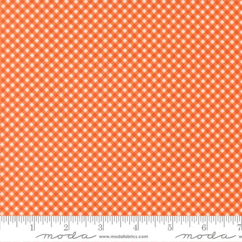 Birch and Willow Gingham Pumpkin - 37726 14 - Moda Fabrics - Nebraska Quilt Company - F262079