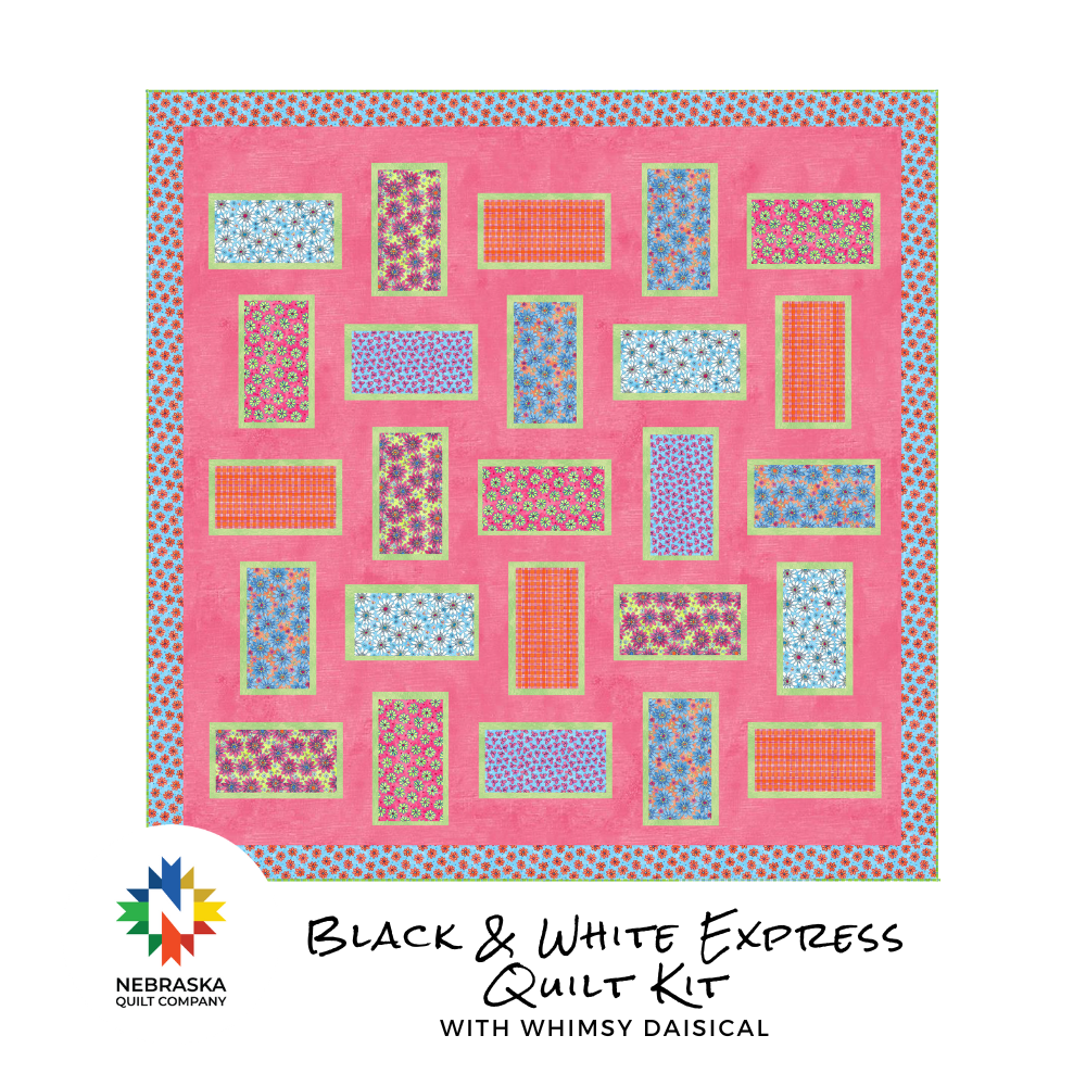 Black and White Express with Whimsy Dasical II - Nebraska Quilt Company - K2490119