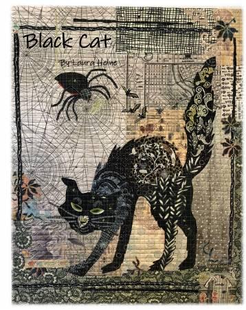Black Cat Collage Pattern LHFWBLACKCAT - Nebraska Quilt Company - P30211