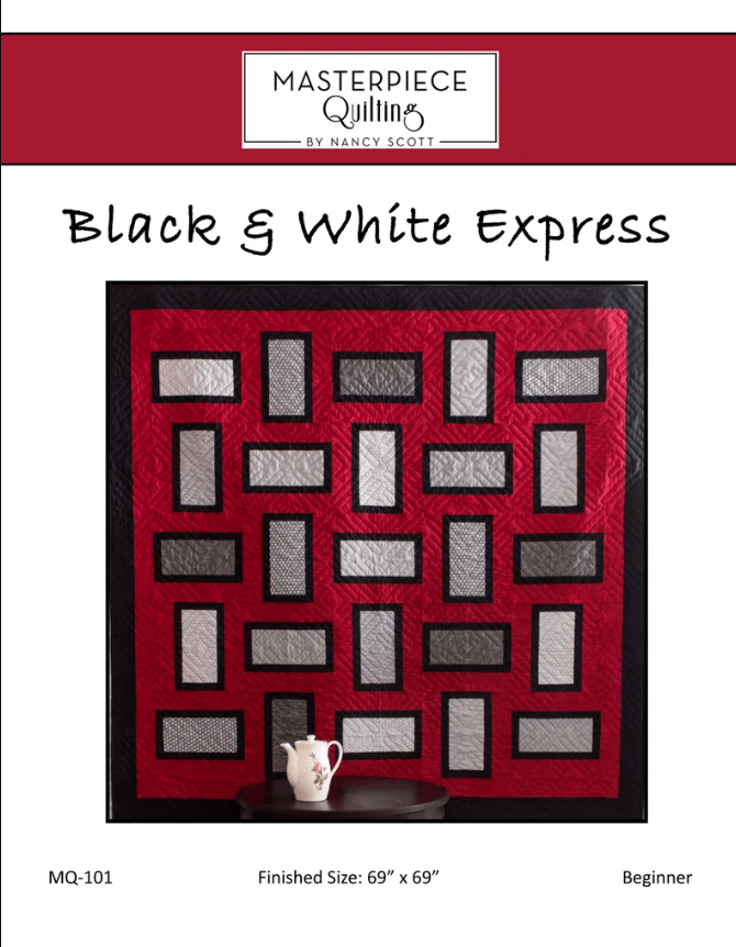Black & White Express Pattern - Nebraska Quilt Company - PUB02793