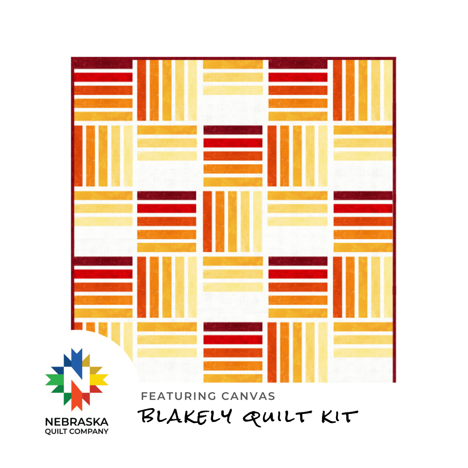 Blakely Quilt Kit Featuring Canvas - Nebraska Quilt Company - K261177