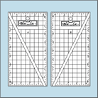 Bloc Loc Half - Rectangle Triangle 2:1 Ruler Set Large - Nebraska Quilt Company - N2502201