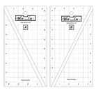 Bloc Loc Half - Rectangle Triangle (HRT) Ruler Set - Nebraska Quilt Company - N2400019