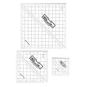 Bloc Loc Half Square Triangle Rulers Set 2 - Nebraska Quilt Company - N03623