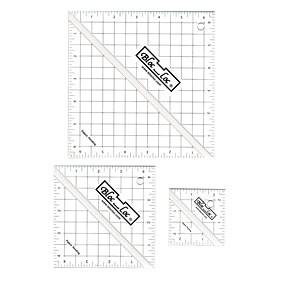Bloc Loc Half Square Triangle Rulers Set 5 - Nebraska Quilt Company - N08605