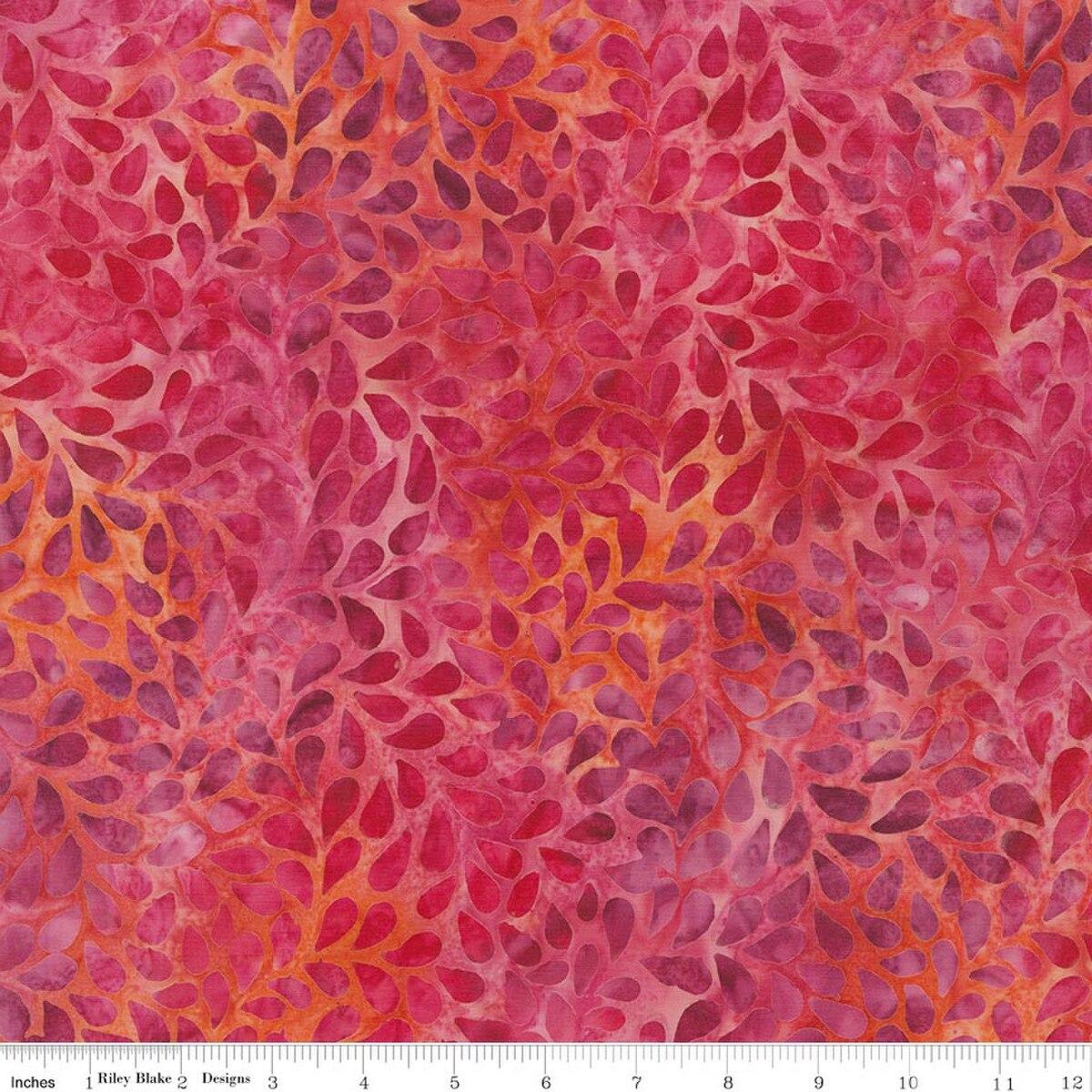 Bloom Anyway Leaves Cerise - BT23851 - 313 - Riley Blake Designs - Nebraska Quilt Company - F260709
