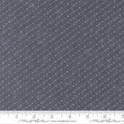 Bluebirds Nest Dot Dash Mid Blue - 9807 34 - Moda Fabrics - Nebraska Quilt Company - F251379