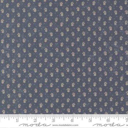 Bluebirds Nest Tiny Buds Blue - 9805 34 - Moda Fabrics - Nebraska Quilt Company - F251373