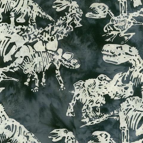 Bolt! 15.3 Yards of Banyan Dinosaurus Fossilized Charcoal - Nebraska Quilt Company - Bolt2403276