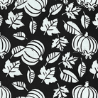 Bootiful Pumpkin Leaves Black White - 122367797 - Island Batik - Nebraska Quilt Company - F08997