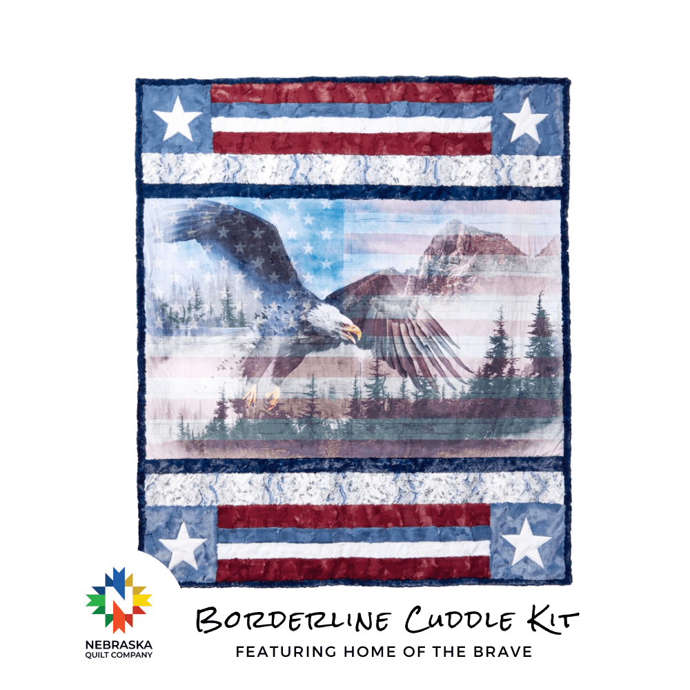 Borderline Cuddle Kit Home of the Brave - Nebraska Quilt Company - K2402820