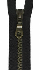 Brastique Closed Bottom Zipper 7" Black - Nebraska Quilt Company - N2401630