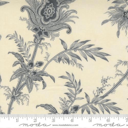 Breathtaking Blues Plume Florals Porcelain - 44400 21 - Moda Fabrics - Nebraska Quilt Company - F261669
