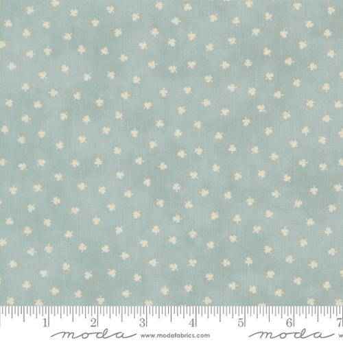 Breathtaking Blues Tiny Leaf Sky - 44408 13 - Moda Fabrics - Nebraska Quilt Company - F261663
