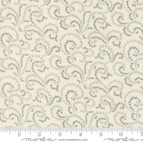 Breathtaking Blues Vine Porcelain - 44407 11 - Moda Fabrics - Nebraska Quilt Company - F261656
