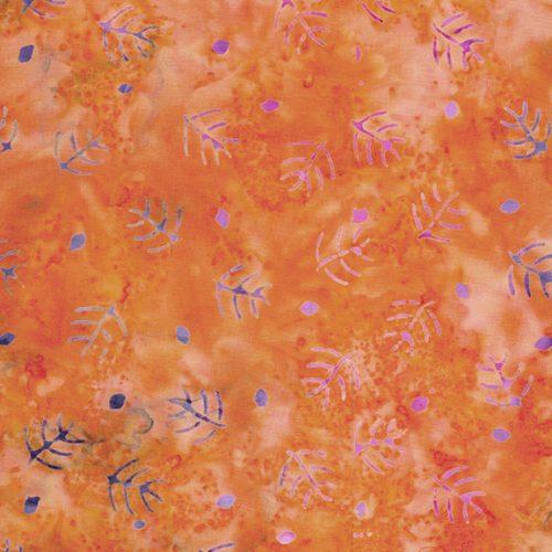 Breezy Twigs Orange Marmalade - 422305256 - Island Batik - Nebraska Quilt Company - F08087