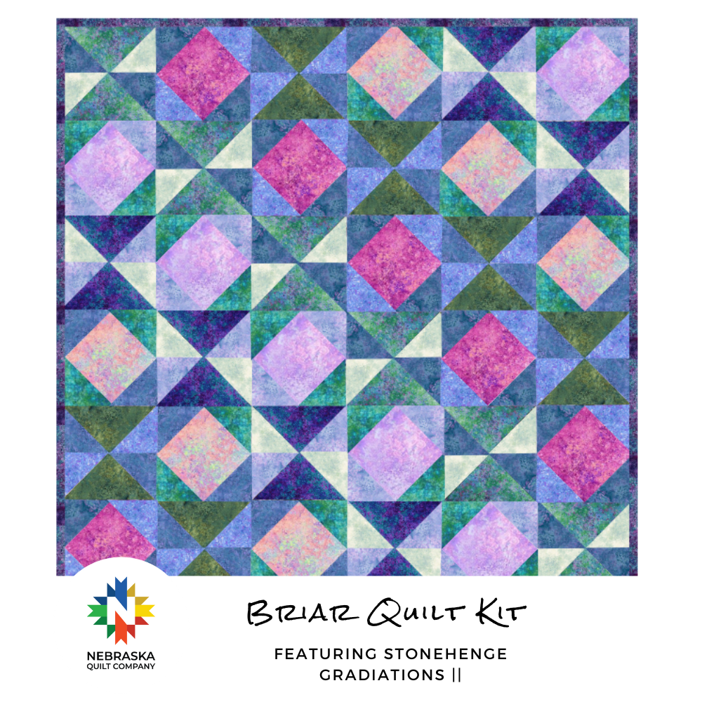 Briar Quilt Kit Featuring Stonehenge Gradations II - Nebraska Quilt Company - K251291