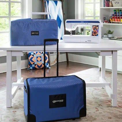 Brother 2 - Piece Custom Luggage Set Blue - Nebraska Quilt Company - ASASEBSEWE
