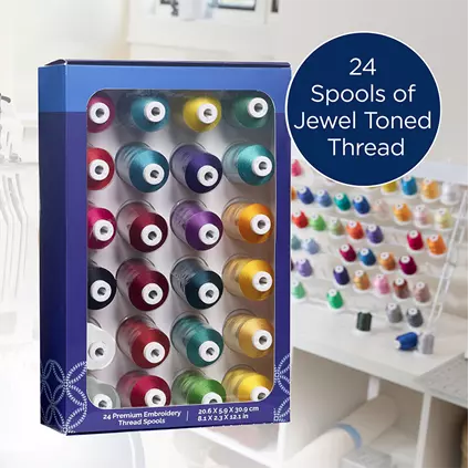 Brother Emroidery Thread 24 Spools - Nebraska Quilt Company - NOT00167