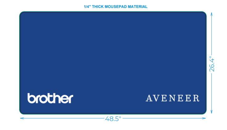 Brother Large Foam Sewing and Embroidery Machine Mat - EV1MATLGE - Nebraska Quilt Company - Brother Large Foam Sewing and Embroidery Machine Mat - EV1MATLGE