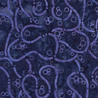 Bubbles Curves and Corners All Tangled Up Blue Ocean - 612403580 - Island Batik - Nebraska Quilt Company - F2400682
