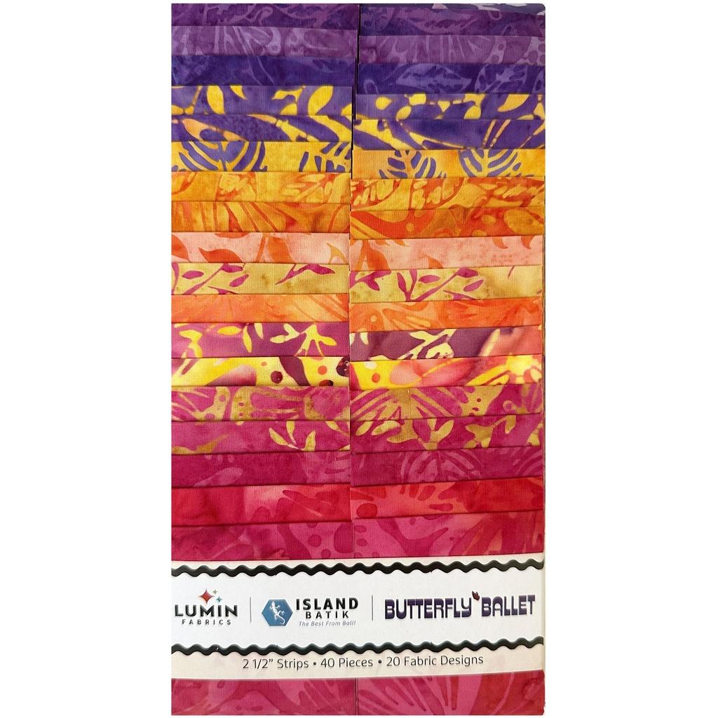 Butterfly Ballet 2.5" Strip Pack Multi 40 Pieces - Nebraska Quilt Company - PC260413