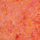 Butterfly Ballet Butterfly & Leaves Orange Tangerine - 112508253 - Island Batiks - Nebraska Quilt Company - F260397