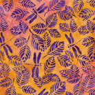 Butterfly Ballet Dragonfly Leaves Multi Pink Purple Orange - 112505816 - Island Batiks - Nebraska Quilt Company - F260391