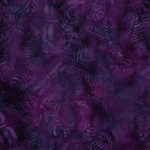 Butterfly Ballet Dragonfly Leaves Purple Blurple - 112505445 - Island Batiks - Nebraska Quilt Company - F260389