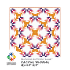 Cactus Blooms Quit Kit Featuring Butterfly Ballet - Nebraska Quilt Company - K261072