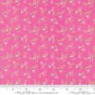 Cali & Co Vine and Bud Small Floral Carnation Pink - 29192 43 - Moda Fabrics - Nebraska Quilt Company - F2400377