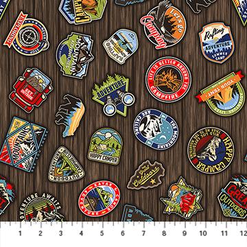 Camping Therapy Plethora of Patches Multi - 10625 - 35 - Patrick Lose Fabrics - Nebraska Quilt Company - F251559