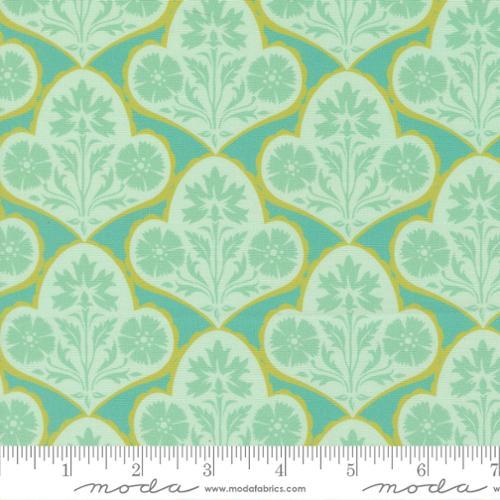 Cannon Beach Copalis Damask Turquoise - 11975 14 - Moda Fabrics - Nebraska Quilt Company - F260221