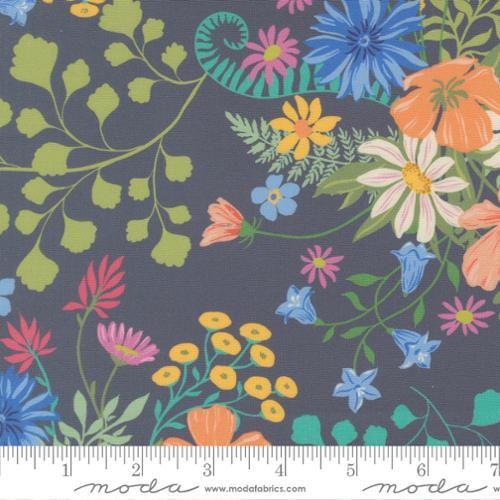 Cannon Beach Misty Meadow Large Floral Dusk - 11970 17 - Moda Fabrics - Nebraska Quilt Company - F260194
