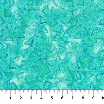Celebration Triangles Bluegreen - 83522 - 63 - Northcott Fabrics - Nebraska Quilt Company - F251623