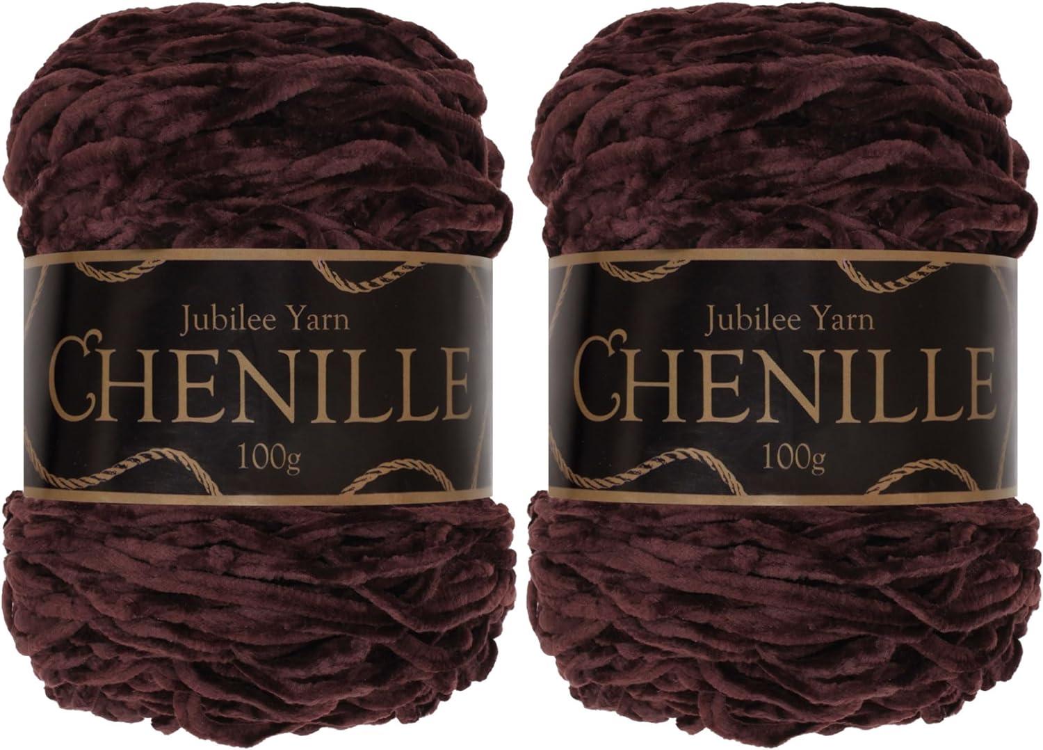 Chenille Yarn Worsted Weight 100g/cake - Molasses - Nebraska Quilt Company - N09476