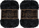 Chenille Yarn Worsted Weight 100g/cake - Onyx - Nebraska Quilt Company - N09478
