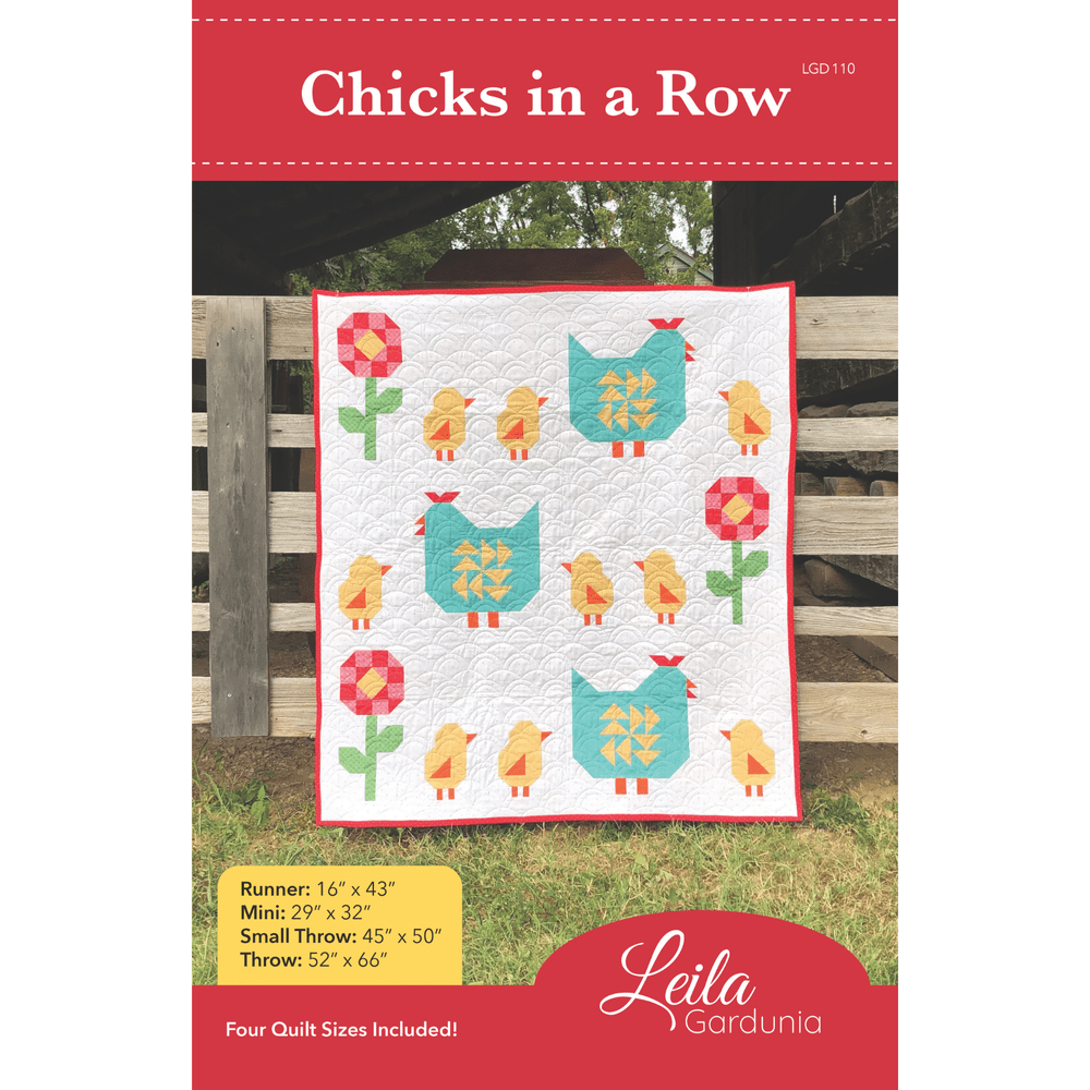 Chicks in a Row Pattern - Nebraska Quilt Company - PUB2402575