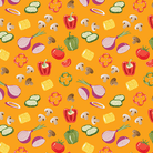 Chillin & Grillin Veggie Medley Orange - 14357 - 39 - Benartex - Nebraska Quilt Company - F24100075